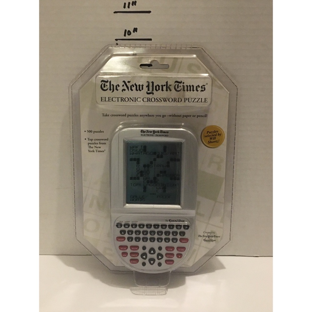 The New York Times electronic cross word puzzle by Excalibur toys